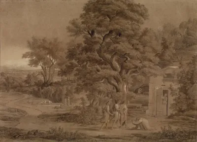 Landscape With Abraham And The Three Angels In The Valley Of Mambre