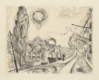 Landscape With Balloon