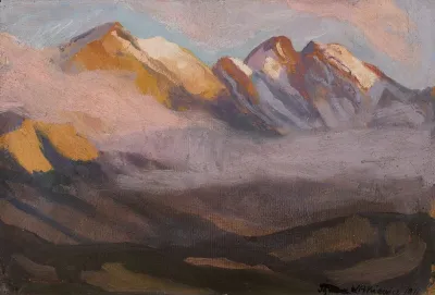 Landscape With Blossoming Trees