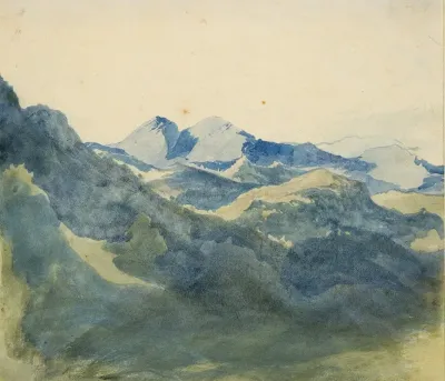 Landscape With Blue Mountains