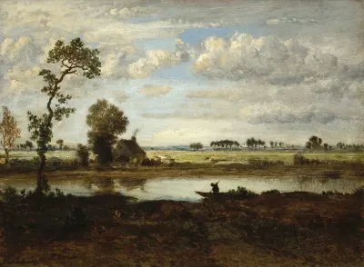 Landscape With Boatman