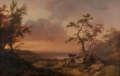 Landscape With Cattle And Peasant 2