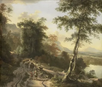 Landscape With Cattle Drivers