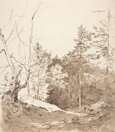 Landscape With Cattle In Weisbach On The Rhon
