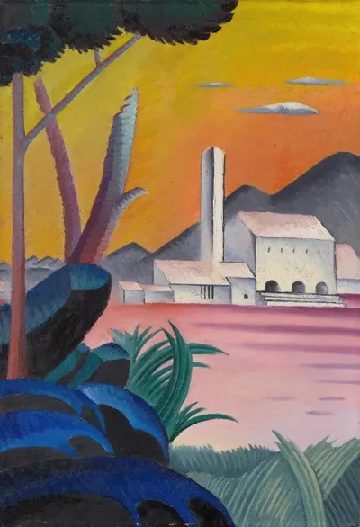 Landscape With Contrasting Tree Forms Ii