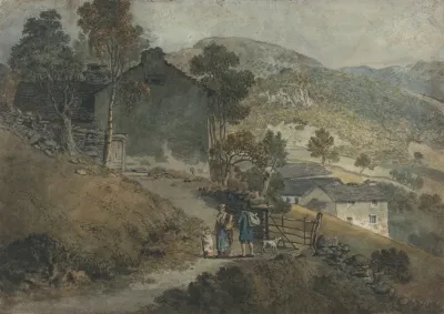 Landscape With Cottages And Figures