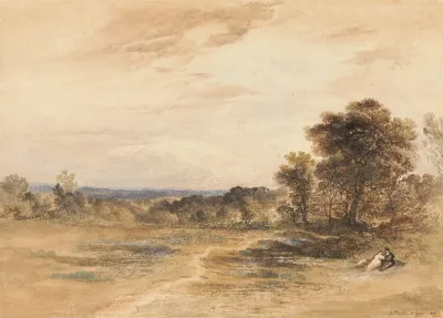 Landscape With Courting Couple