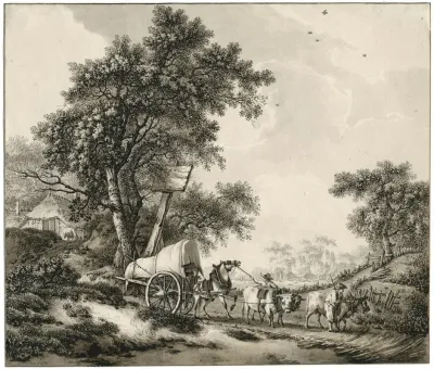 Landscape With Covered Waggon