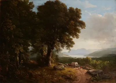 Landscape With Covered Wagon