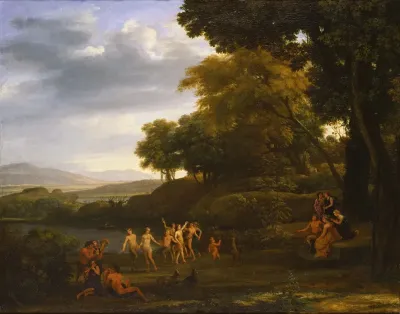 Landscape With Dancing Satyrs And Nymphs