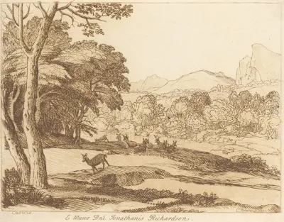 Landscape With Deer