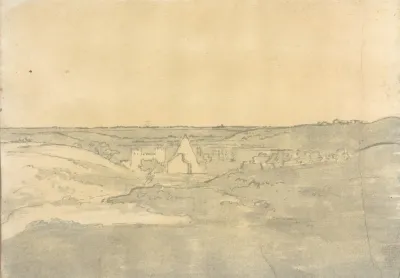 Landscape With Distant Buildings
