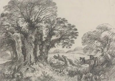 Landscape With Donkeys