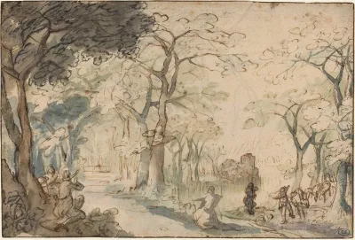 Landscape With Elisha Mocked