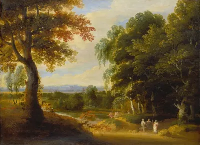 Landscape With Entrance To A Forrest