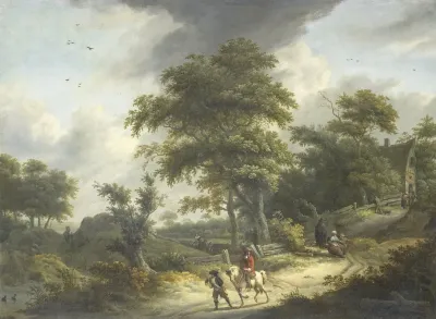 Landscape With Falconer