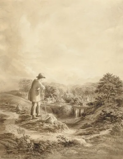 Landscape With Figure In Foreground