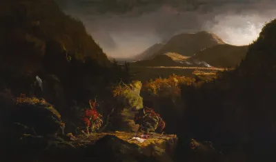 Landscape With Figures A Scene From The Last Of The Mohicans