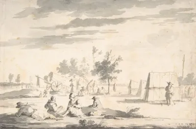 Landscape With Figures And Camp Site