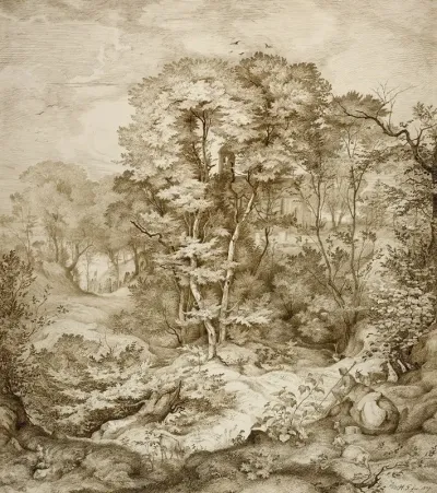 Landscape With Forest Chapel