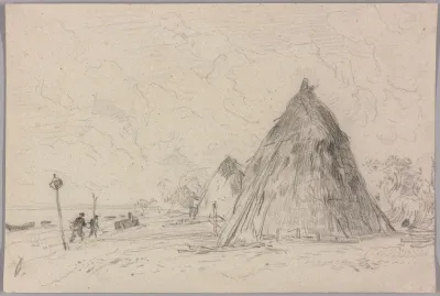 Landscape With Haystacks