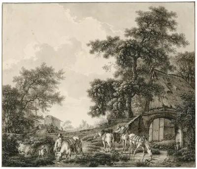 Landscape With Horses 2
