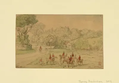 Landscape With Hunting Scene