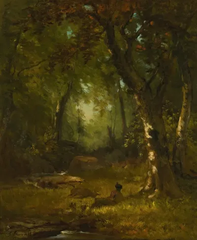 Landscape With Huntsman
