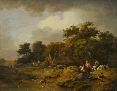 Landscape With Hut And Draw Well 2