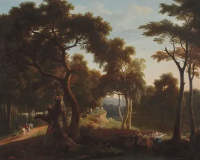 Landscape With Laundresses At The Waterside