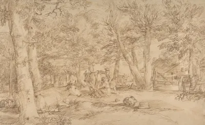 Landscape With Milkmaid 2