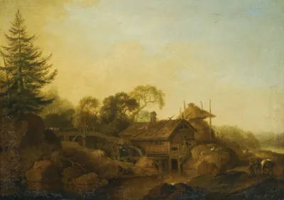 Landscape With Mills At The Edge Of A Wood