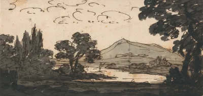 Landscape With Mountain And Lake