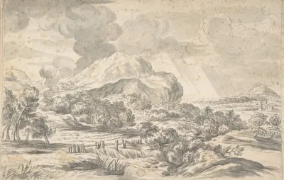 Landscape With Mountains In The Distance
