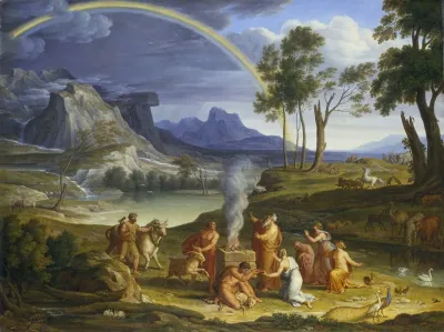 Landscape With Noah Offering A Sacrifice Of Gratitude 2
