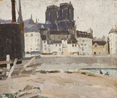 Landscape With Notre Dame Cathedral