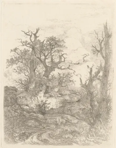 Landscape With Oak Trees 2