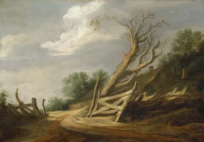 Landscape With Open Gate