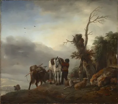 Landscape With Packhorses