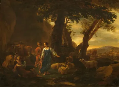 Landscape With Peasants And Cattle 4