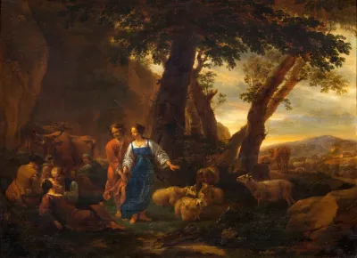 Landscape With Peasants And Cattle