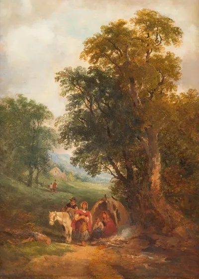 Landscape With People Resting