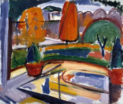 Landscape With Pond Newmans Yard