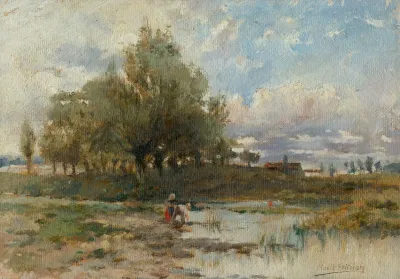 Landscape With Pond