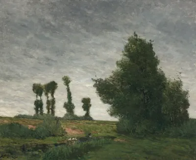 Landscape With Poplars 2