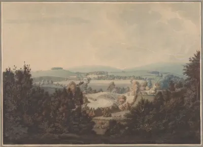 Landscape With River And A Bridge