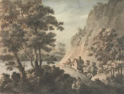 Landscape With River And Figures 2