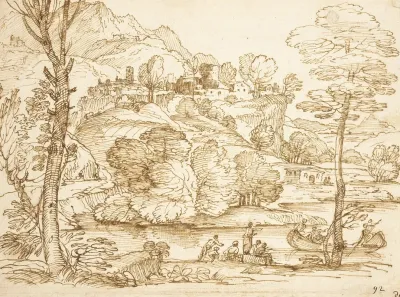 Landscape With River And Figures