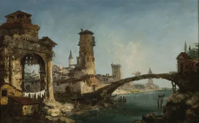 Landscape With Ruins And A Bridge