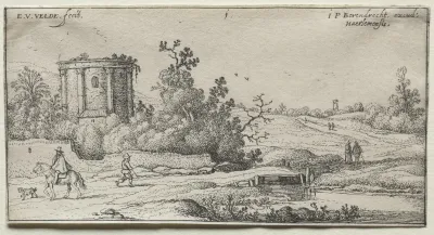 Landscape With Ruins Of A Roman Temple